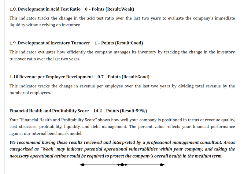 In-Depth Version sample report