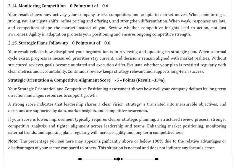 In-Depth Version sample report